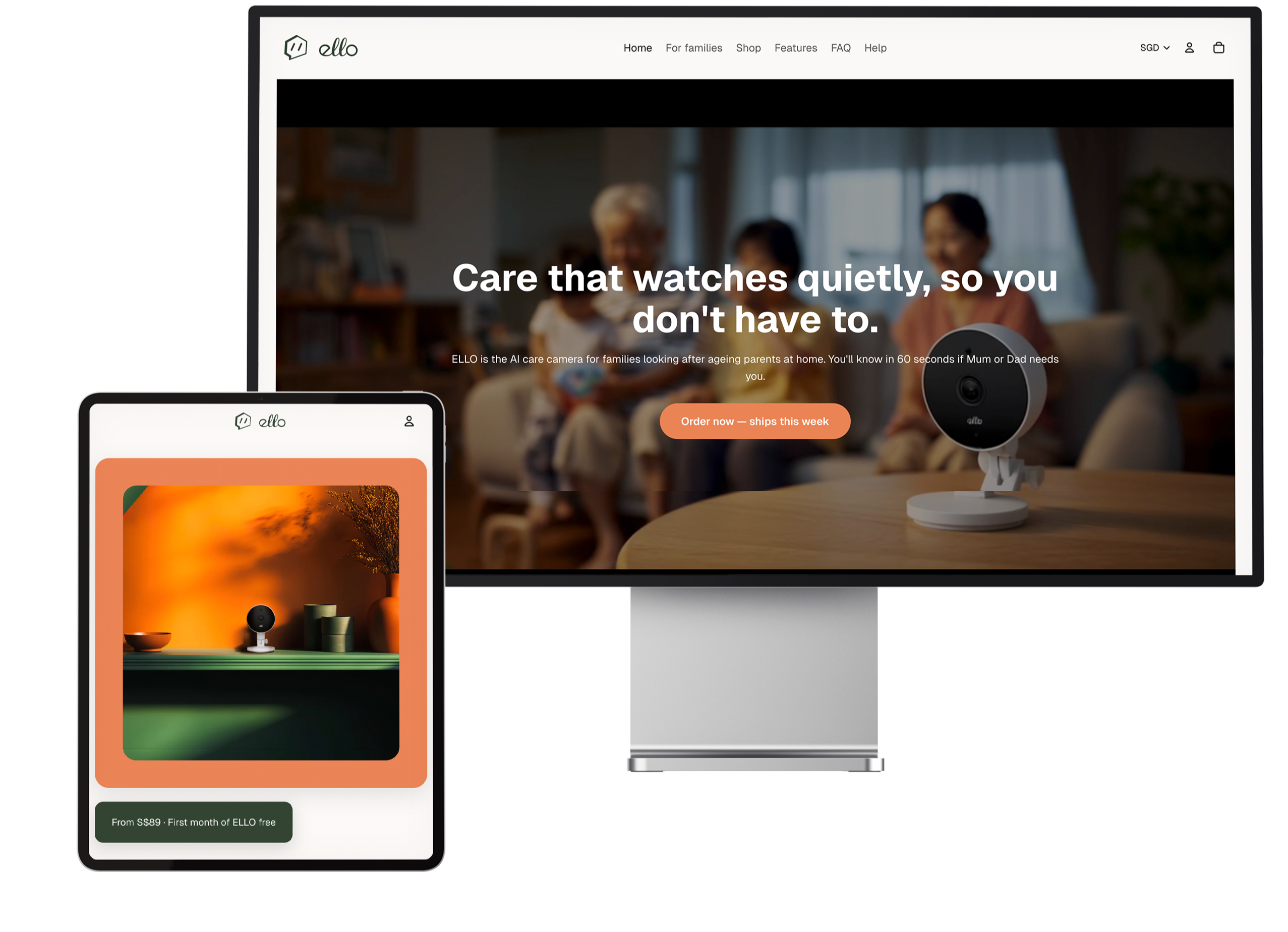 ELLO interface preview