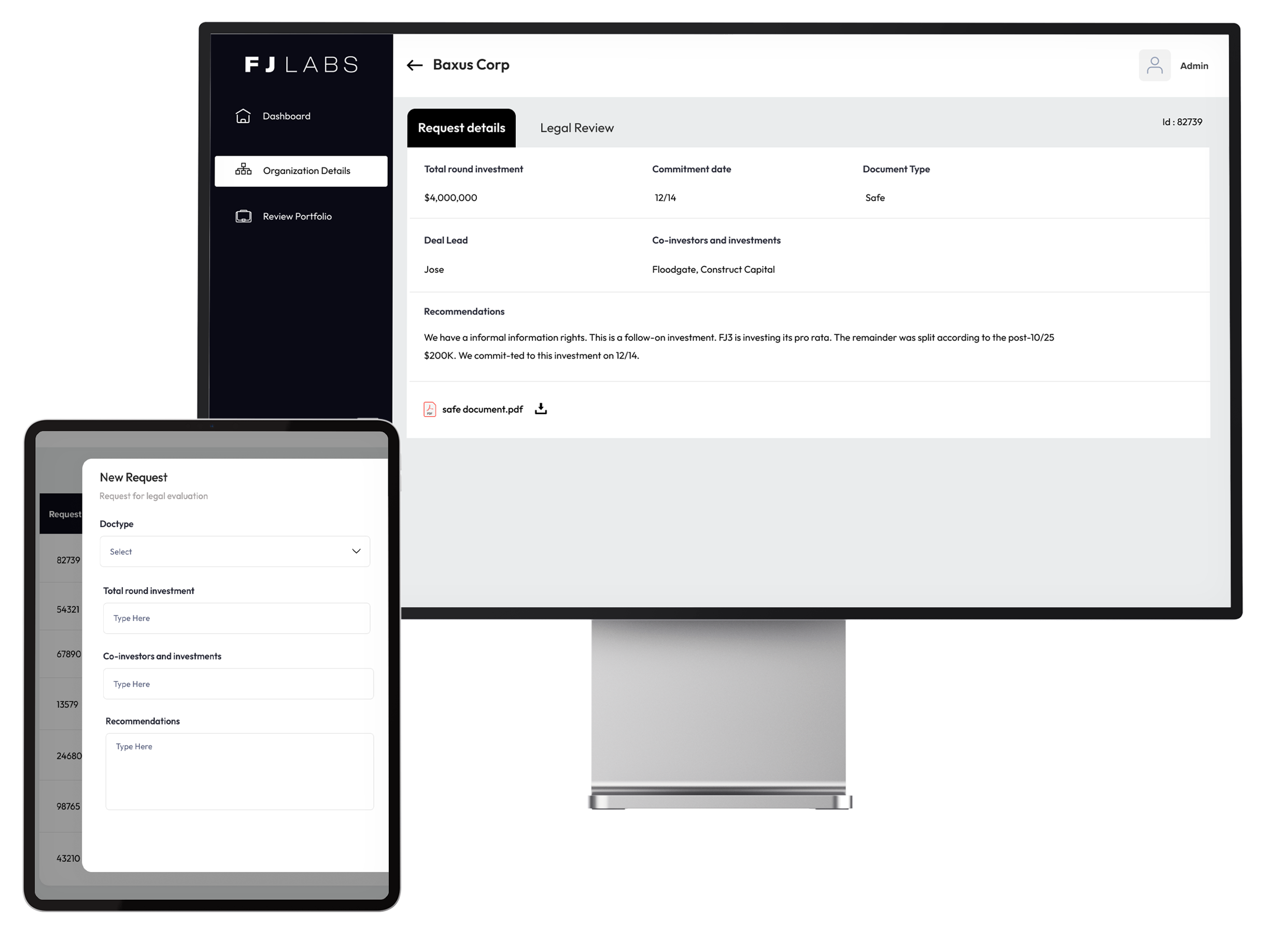 FJ Labs interface preview